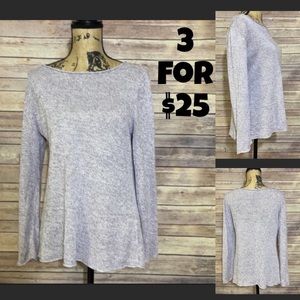 Eileen Fisher Linen Lilac Pullover Top M